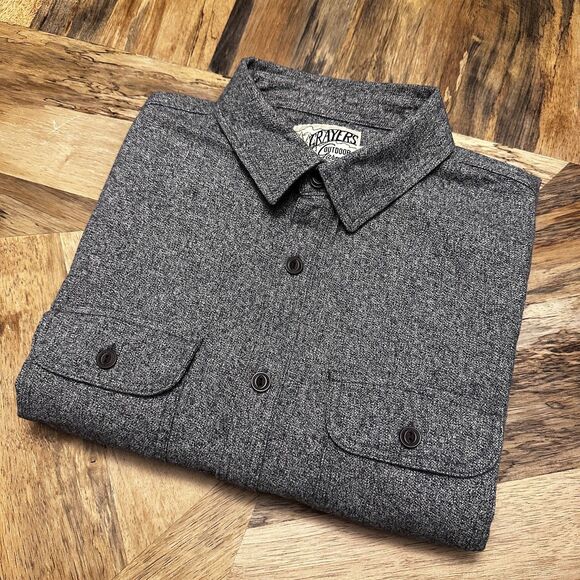 Grayers Glacier Gray Twill Shirt Jacket XL 100% Cotton Shacket - Picture 8 of 10